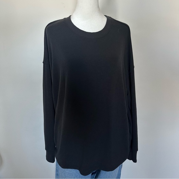 Abercrombie black soft oversized lounge top medium - Picture 6 of 8